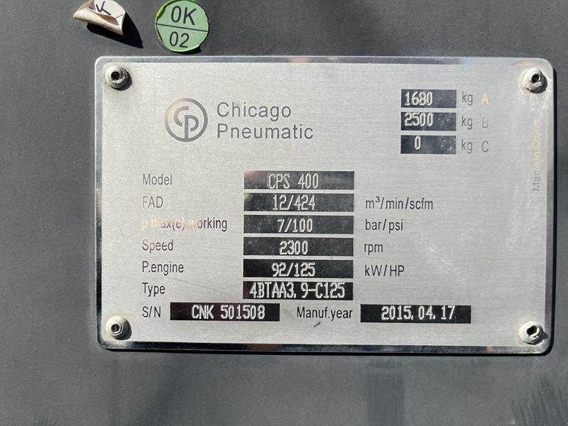 Kompressor a típus Sonstige Chicago CPS 400, Gebrauchtmaschine ekkor: Waregem (Kép 2)