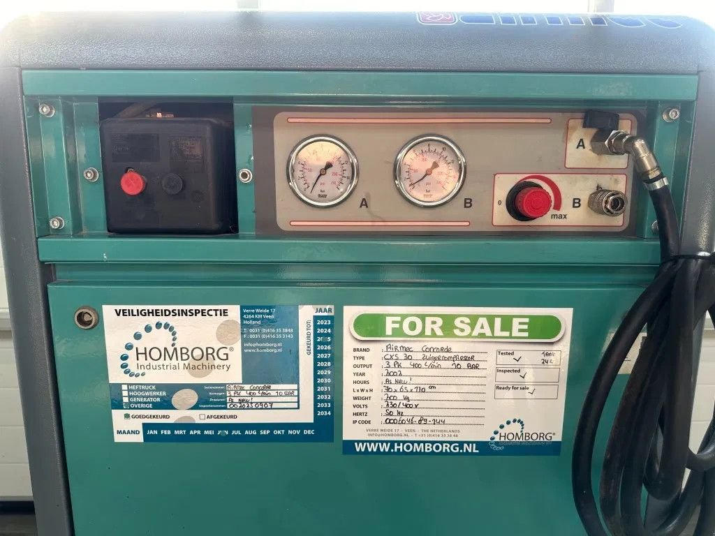 Kompressor des Typs Sonstige Concorde CXS 30 Elektrische Zuigercompressor 3 PK 400 L / min 10, Gebrauchtmaschine in VEEN (Bild 5)