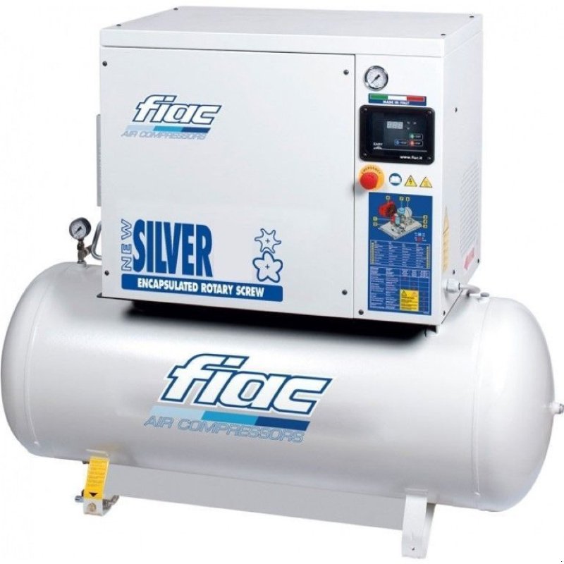 Kompressor Türe ait Sonstige Fiac New Silver D 3 / 200 Silent 2.2 kW 280 L / min 10 Bar Elektrisch, Neumaschine içinde VEEN (resim 1)