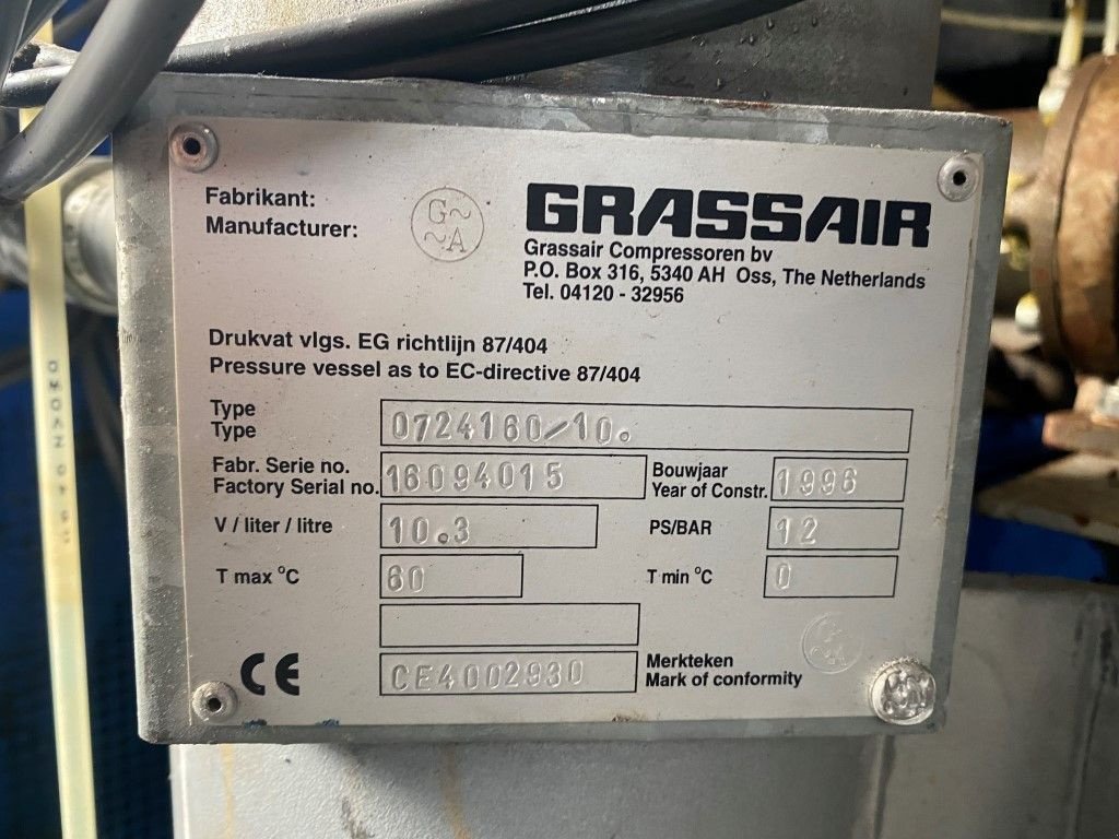 Kompressor typu Sonstige Grassair WIS 11.7 Silent 4 kW 550 L / min 12 Bar Schroefcompressor, Gebrauchtmaschine v VEEN (Obrázek 8)