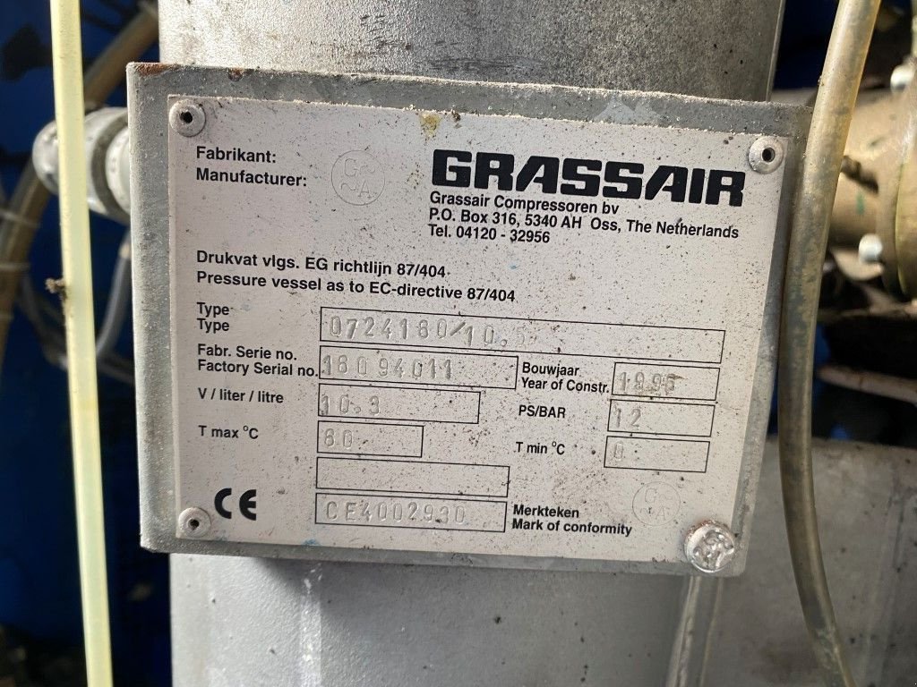Kompressor типа Sonstige Grassair WIS 11.7 Silent 4 kW 550 L / min 12 Bar Schroefcompressor, Gebrauchtmaschine в VEEN (Фотография 9)