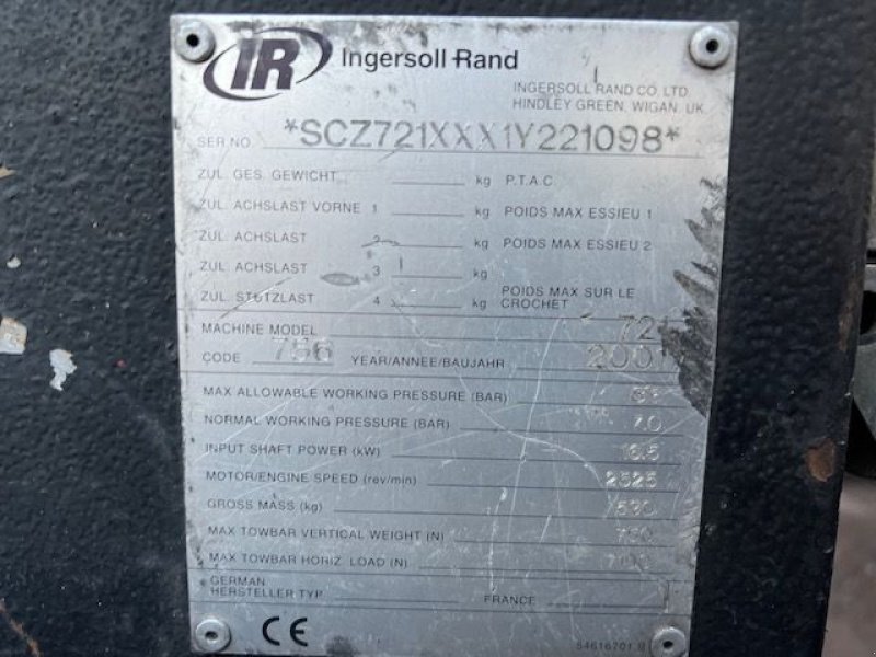 Kompressor tip Sonstige Ingersoll-Rand Doosan 721, Gebrauchtmaschine in Cuijk (Poză 4)