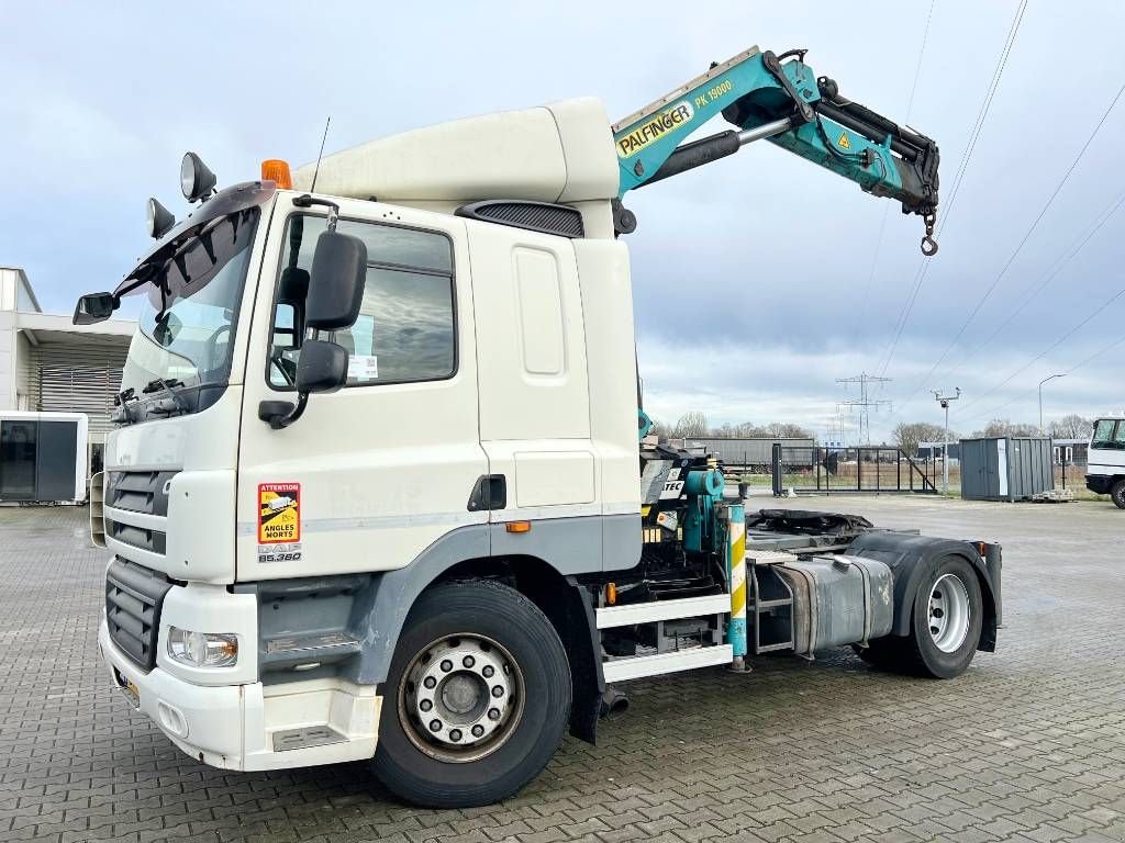 Kran typu DAF CF85.360 + Palfinger PK19000 Crane kran, Gebrauchtmaschine w Veldhoven (Zdjęcie 1)