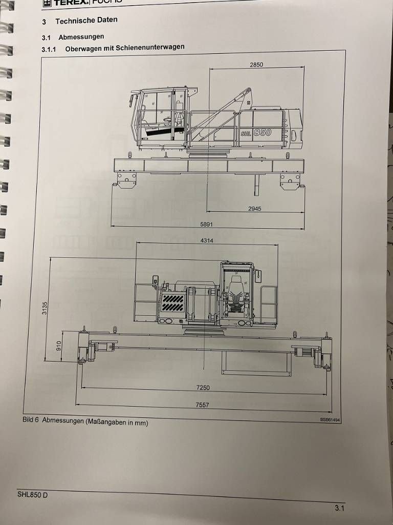 Kran des Typs Fuchs SHL 850D ELECTRO, Gebrauchtmaschine in Wommels (Bild 5)