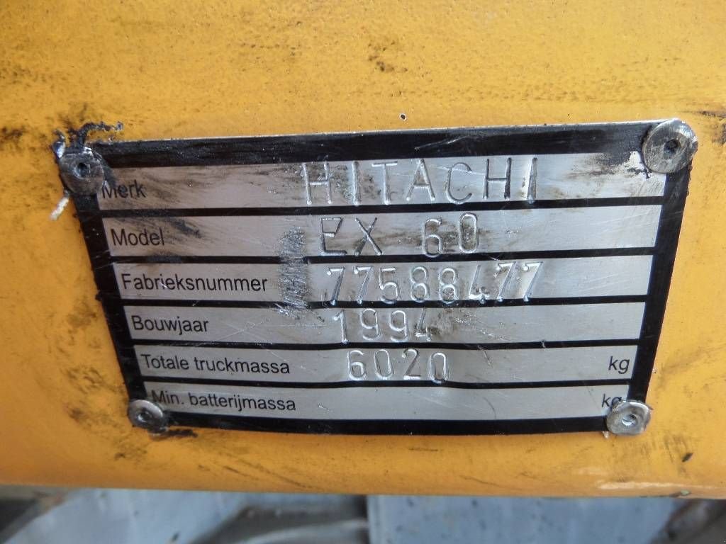 Kran του τύπου Hitachi EX 60, Gebrauchtmaschine σε Rucphen (Φωτογραφία 5)