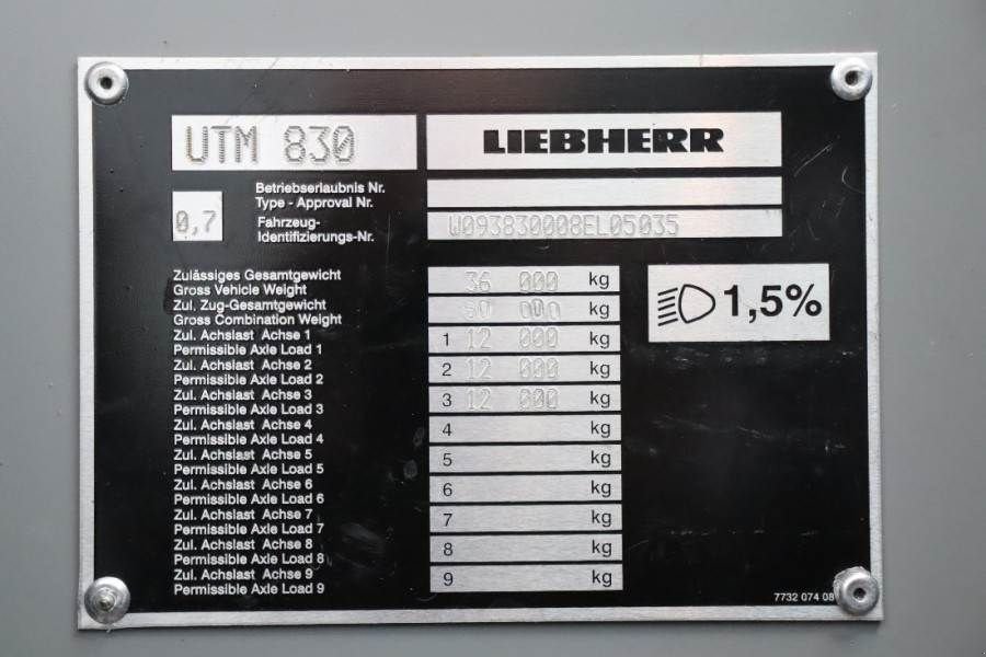 Kran typu Liebherr LTM1050-3.1 6x4 Drive And 6-Wheel Steering, 50t Ca, Gebrauchtmaschine v Groenlo (Obrázek 7)