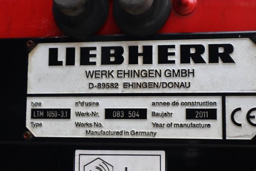 Kran del tipo Liebherr LTM1050-3.1 Dutch Vehicle Registration, Valid Abom, Gebrauchtmaschine In Groenlo (Immagine 8)