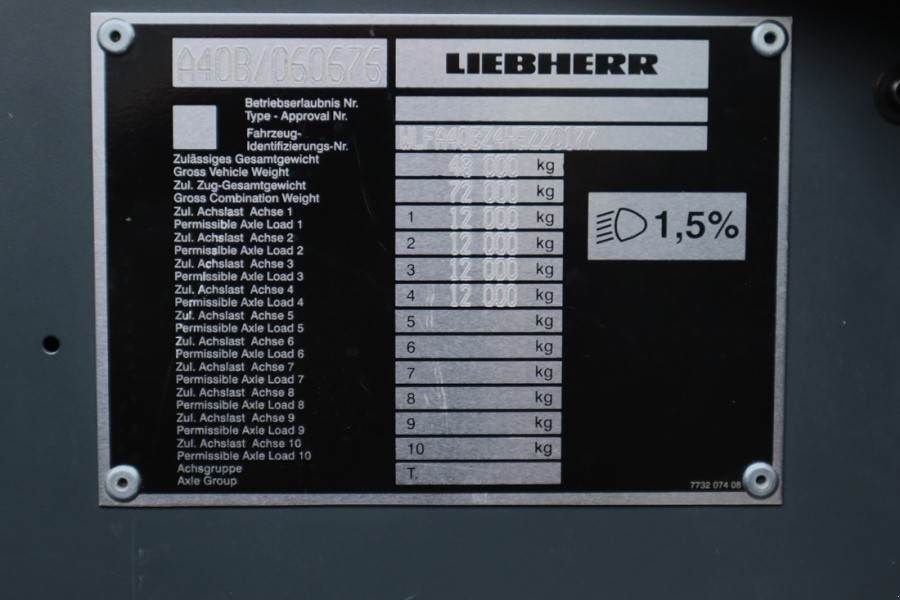 Kran типа Liebherr LTM1070-4.2 Dutch Vehicle Registration, Valid Insp, Gebrauchtmaschine в Groenlo (Фотография 7)