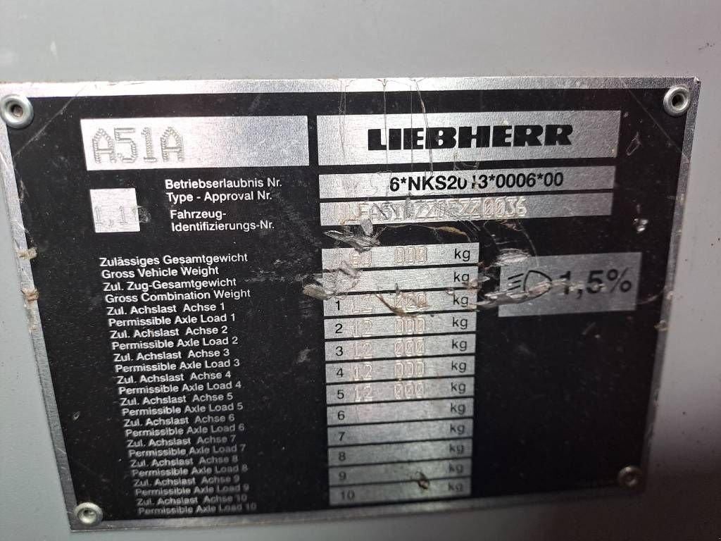 Kran tip Liebherr LTM1100-5.2, Gebrauchtmaschine in Stabroek (Poză 10)