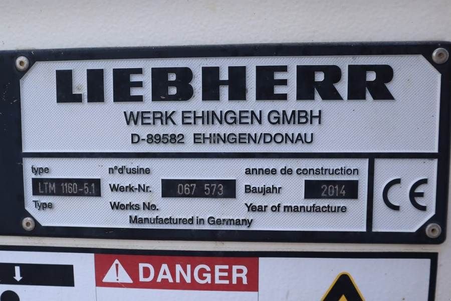 Kran typu Liebherr LTM1160-5.1 Valid Inspection, Dutch Vehicle Regist, Gebrauchtmaschine w Groenlo (Zdjęcie 8)