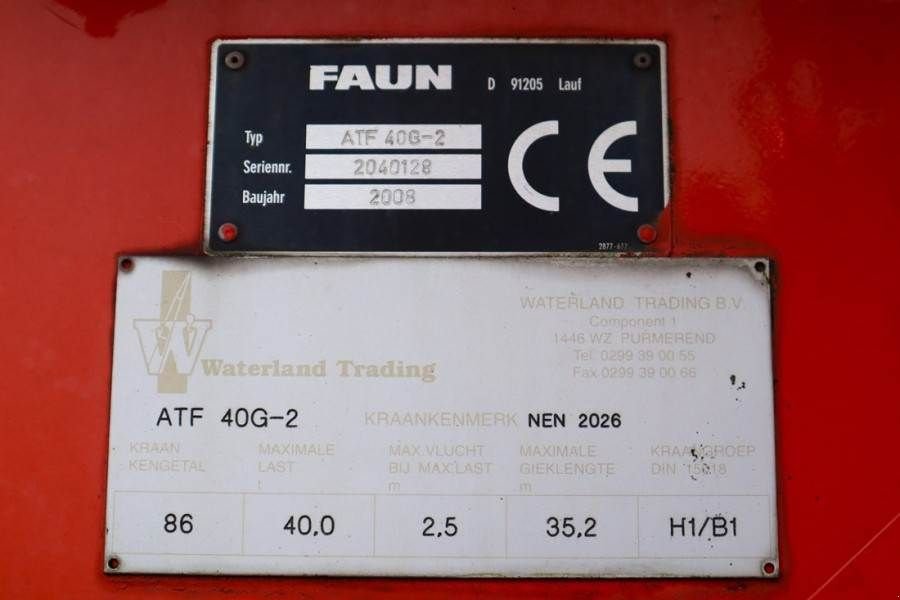 Kran типа Sonstige Faun ATF40G-2 Dutch Registration, Valid inspection, Gebrauchtmaschine в Groenlo (Фотография 8)