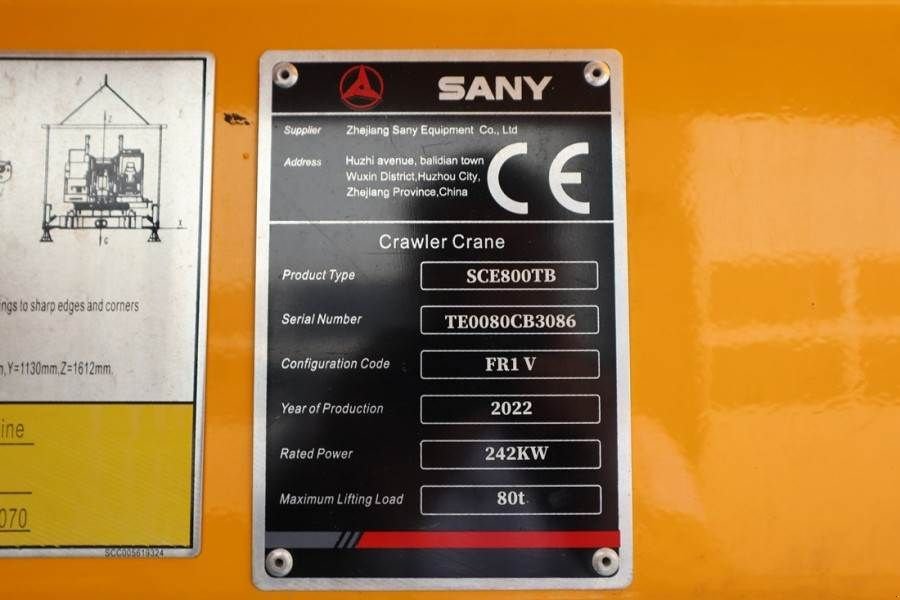 Kran typu Sonstige Sany SC800TB Valid inspection, *Guarantee! STAGE 5 ENGI, Gebrauchtmaschine v Groenlo (Obrázek 7)