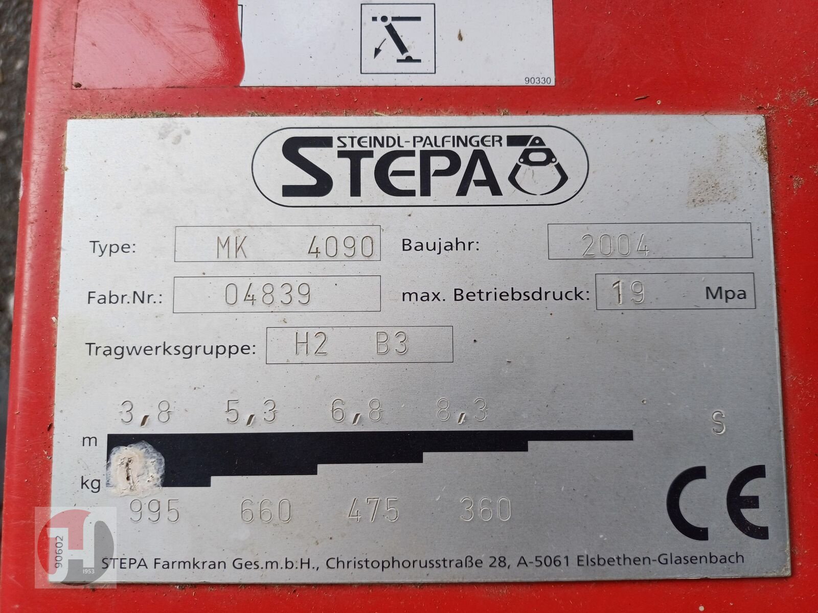 Kran от тип Stepa MK 4090 (22227), Gebrauchtmaschine в St.Martin bei Lofer (Снимка 8)