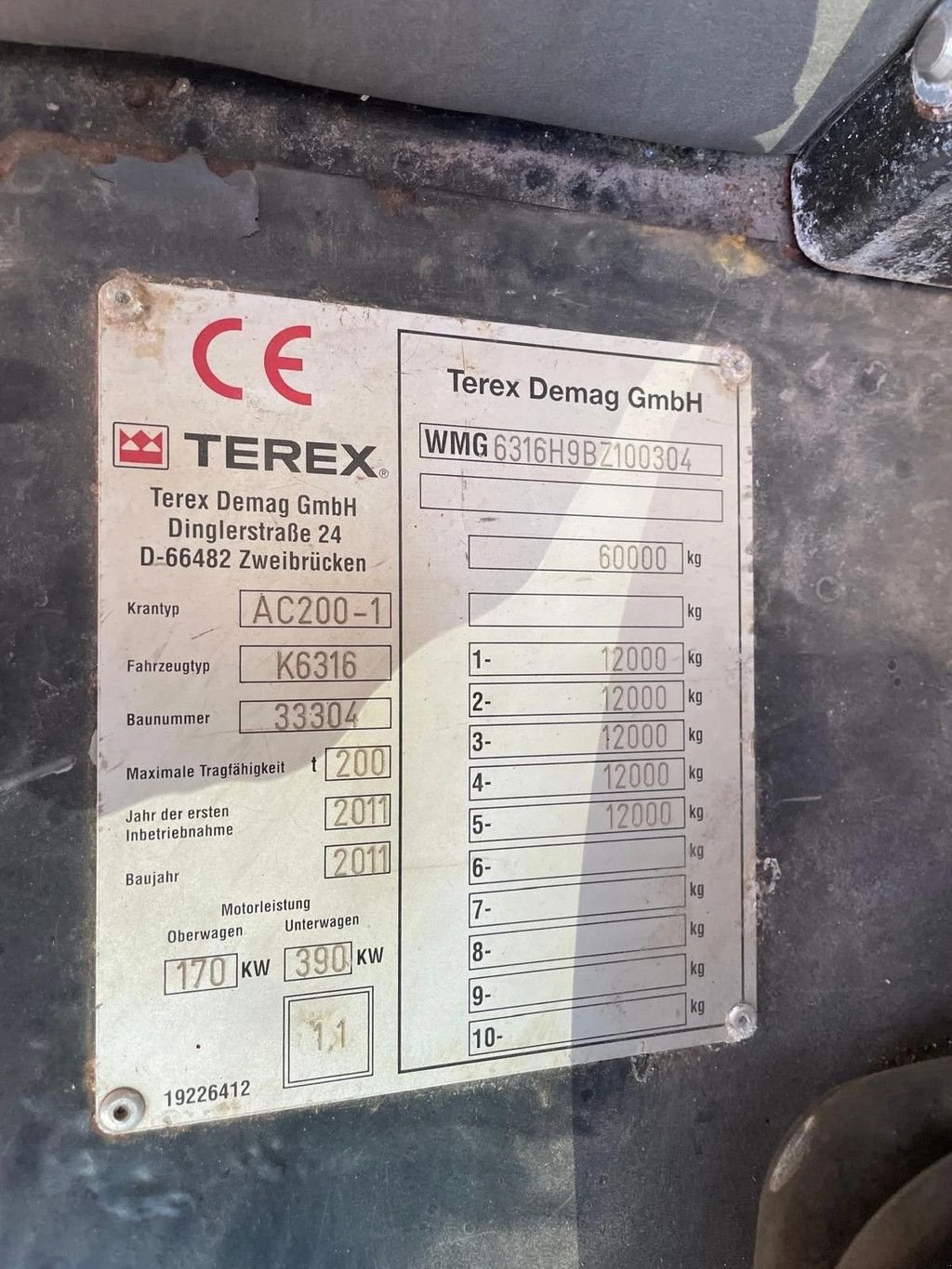 Kran tip Terex AC200-1, Gebrauchtmaschine in Wevelgem (Poză 11)