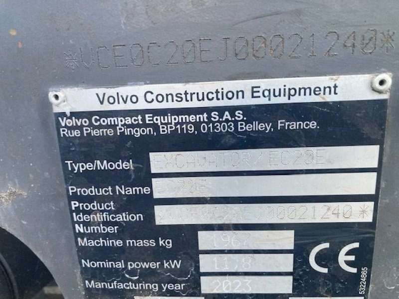 Kran del tipo Volvo 2 Tons, Gebrauchtmaschine en Emmer-Compascuum (Imagen 7)