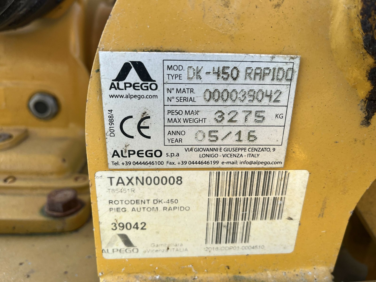 Kreiselegge za tip Alpego DK-450, Gebrauchtmaschine u PONTIVY (Slika 6)