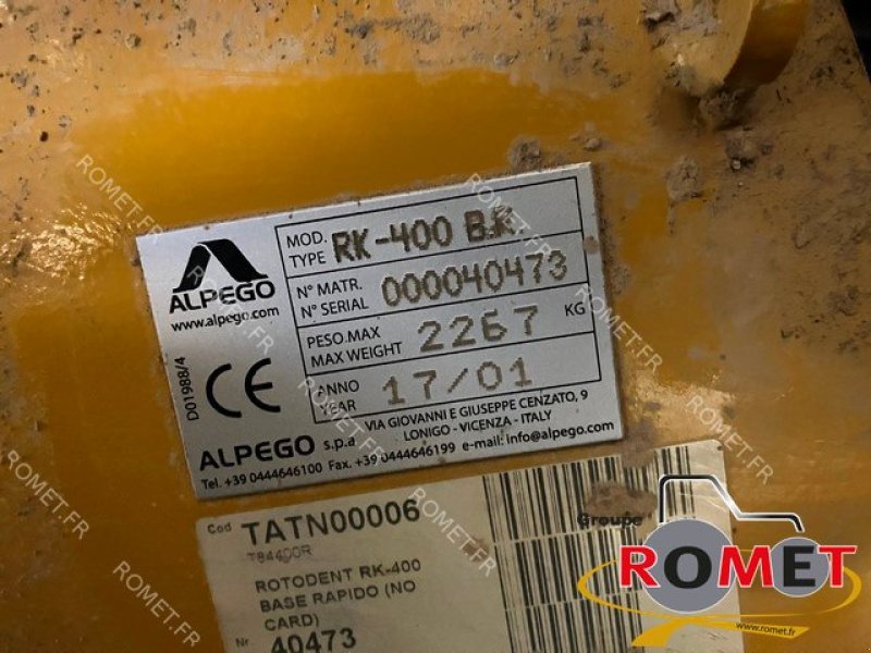 Kreiselegge типа Alpego RK400, Gebrauchtmaschine в Gennes sur glaize (Фотография 7)