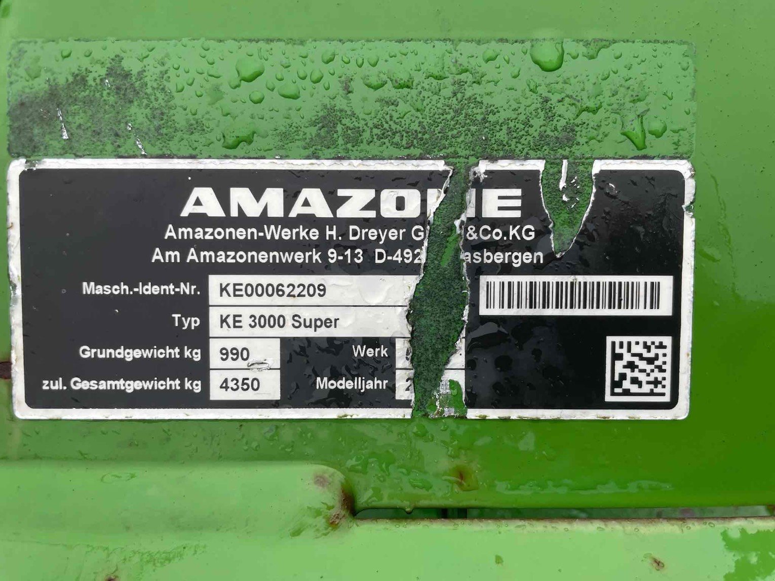 Kreiselegge tip Amazone Herse rotative KE 3000 Super Amazone, Gebrauchtmaschine in SAINT CLAIR SUR ELLE (Poză 6)