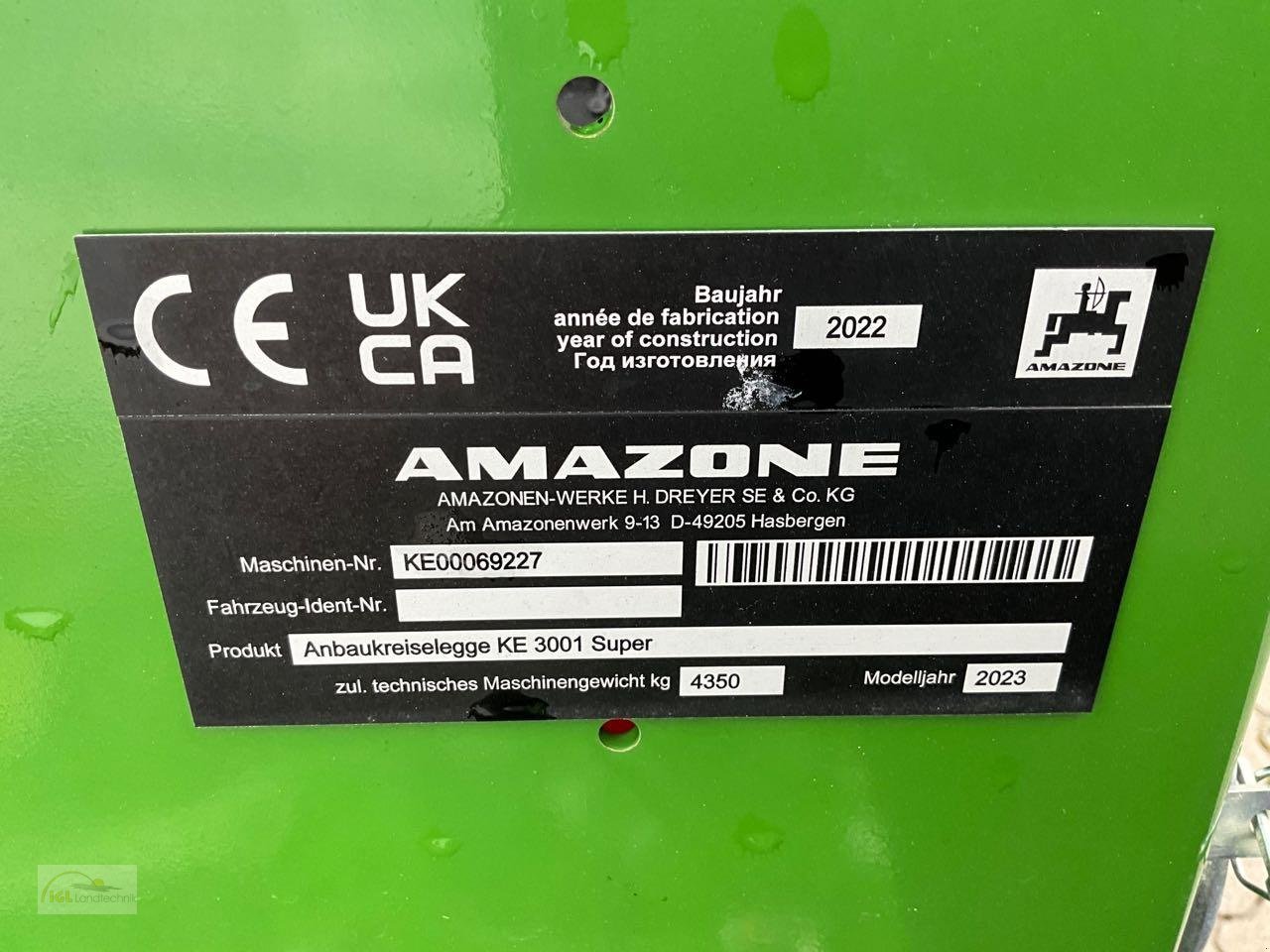 Kreiselegge του τύπου Amazone KE 3001 Super, Neumaschine σε Pfreimd (Φωτογραφία 5)