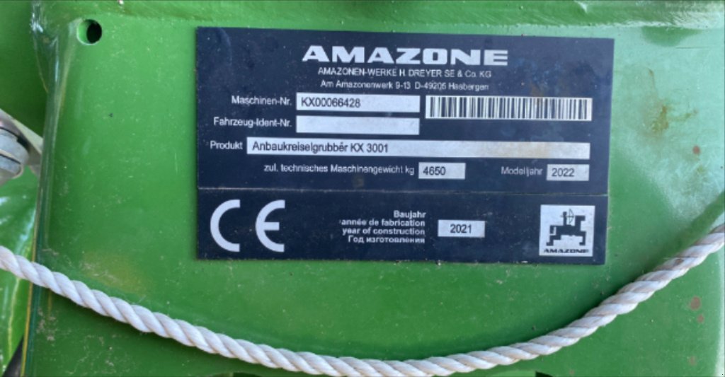 Kreiselegge des Typs Amazone KX 3001 CULTIMIX, Gebrauchtmaschine in BELLAC (Bild 7)