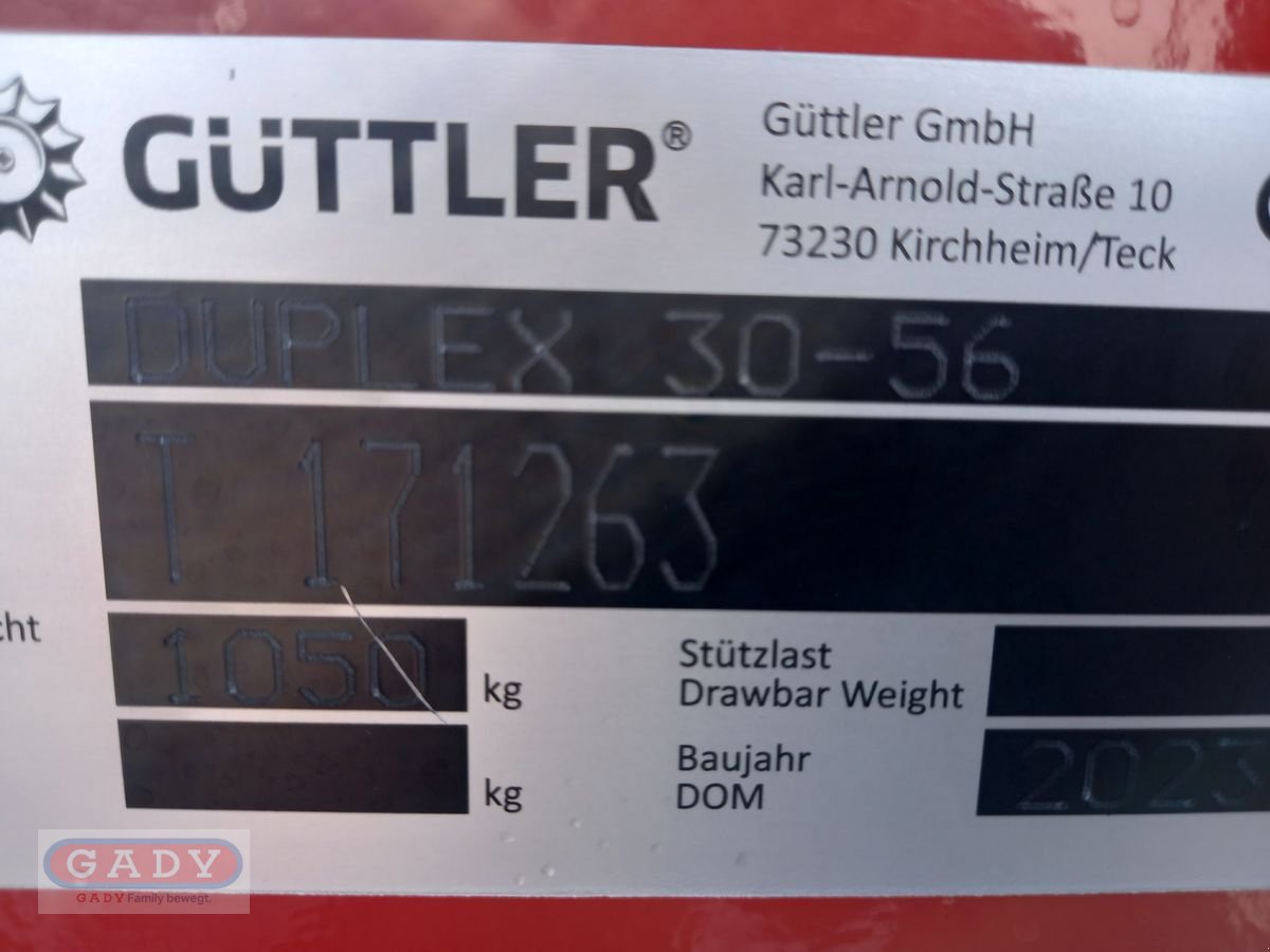 Kreiselegge Türe ait Güttler DUPLEX DX30-56, Neumaschine içinde Lebring (resim 10)