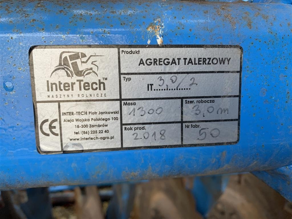 Kreiselegge typu InterTech incl. trepunktsophæng., Gebrauchtmaschine w Tinglev (Zdjęcie 5)