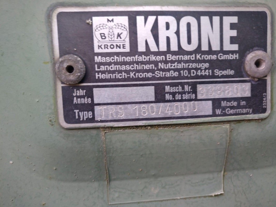 Kreiselegge typu Krone TRS 180 / 4000, Gebrauchtmaschine v Liebenwalde (Obrázek 2)