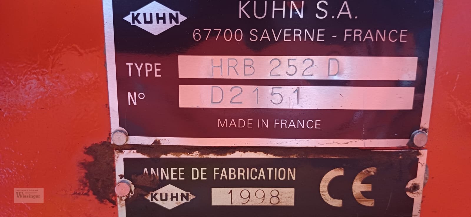 Kreiselegge del tipo Kuhn HRB 252, Gebrauchtmaschine en Thalmässing (Imagen 2)
