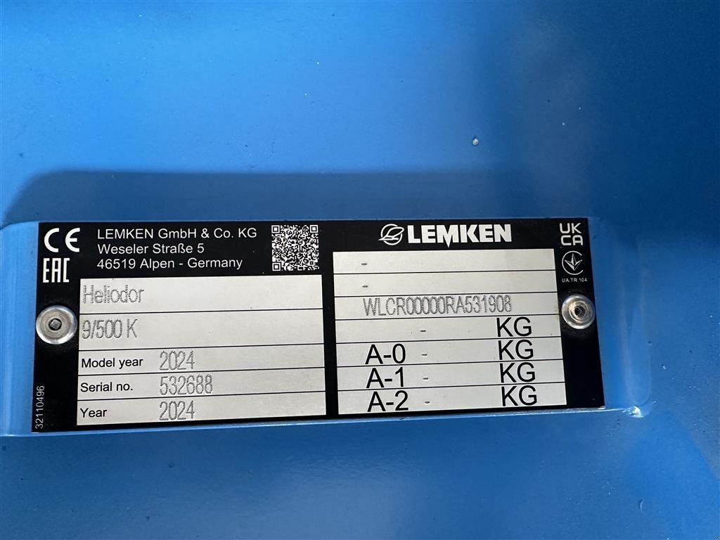 Kreiselegge za tip Lemken Heliodor 9/500 K, Gebrauchtmaschine u Roskilde (Slika 5)