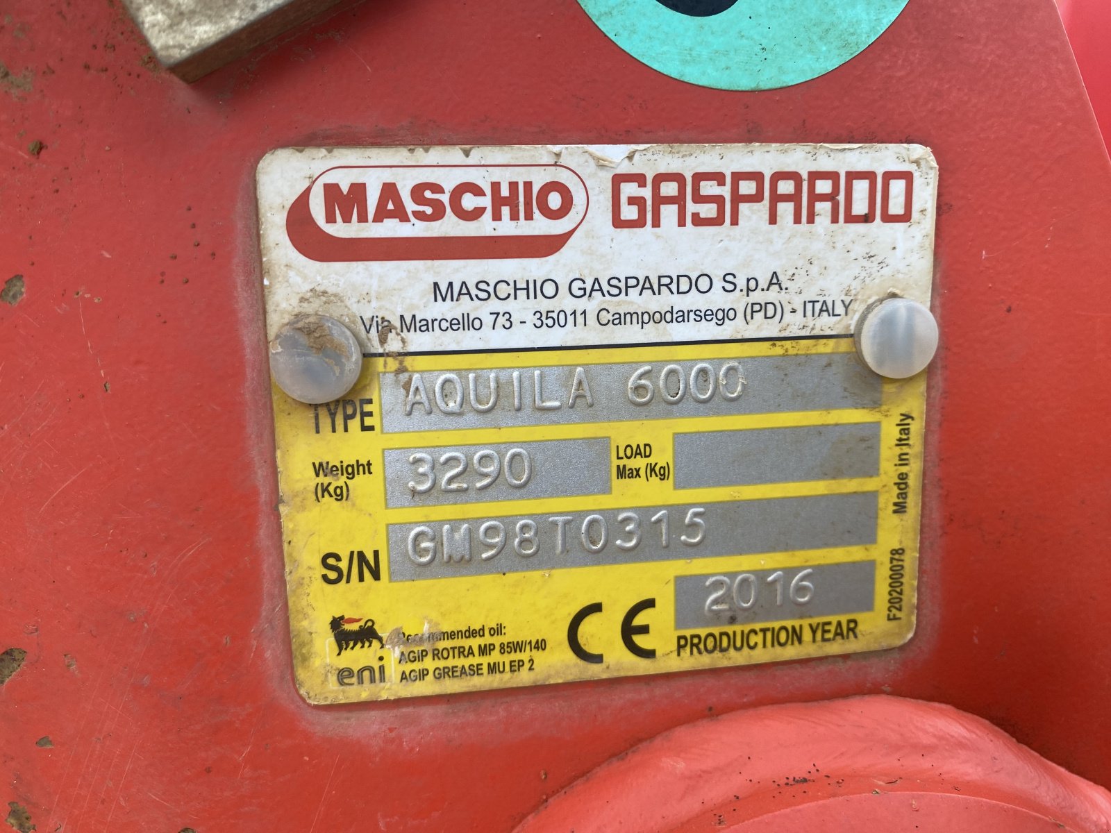 Kreiselegge del tipo Maschio Aquila 6000, Gebrauchtmaschine en Dannstadt-Schauernheim (Imagen 3)