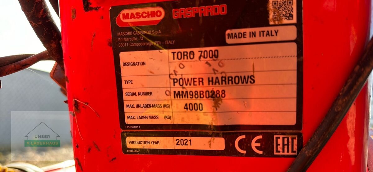 Kreiselegge του τύπου Maschio Toro 7000, Gebrauchtmaschine σε Hartberg (Φωτογραφία 17)