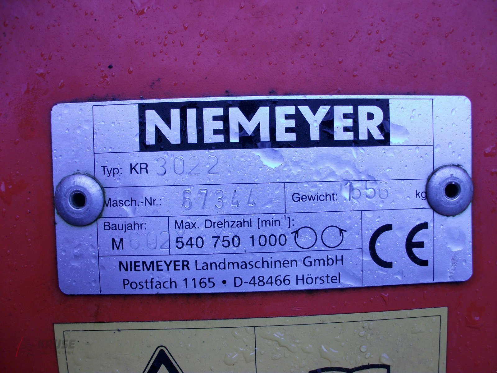 Kreiselegge tip Niemeyer KR 3022, Gebrauchtmaschine in Fürstenau (Poză 7)