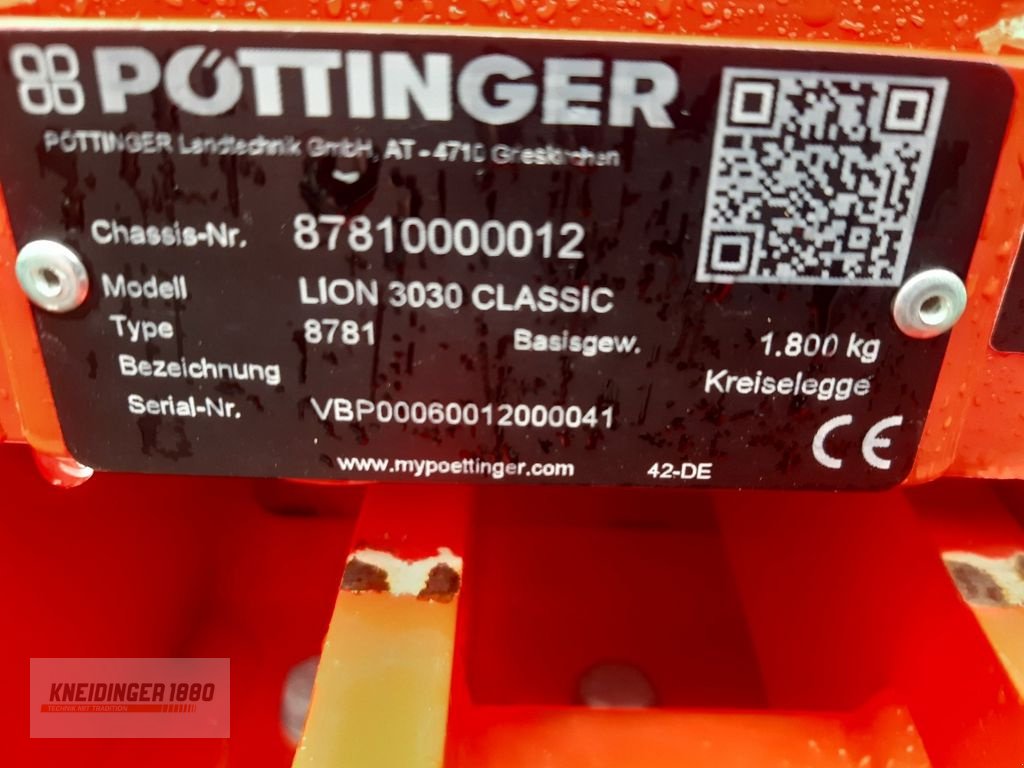 Kreiselegge typu Pöttinger Lion 3030 Classic, Vorführmaschine w Altenfelden (Zdjęcie 4)