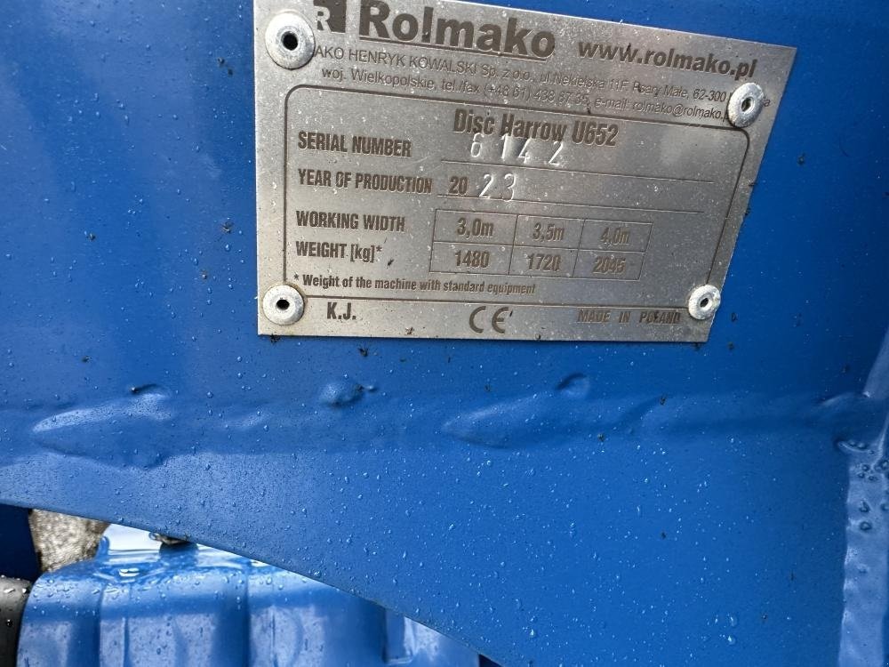 Kreiselegge za tip Rolmako Discharve U-652-4 demo, Gebrauchtmaschine u Dronninglund (Slika 7)