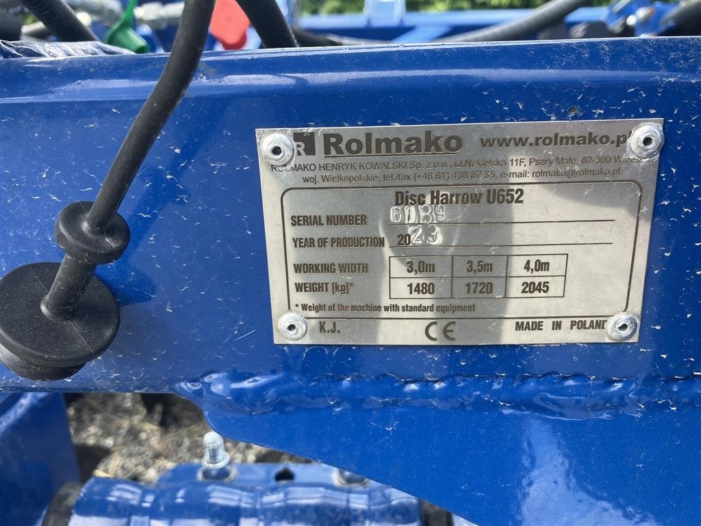 Kreiselegge tip Rolmako U-652 Demo model kørt 1 dag, Gebrauchtmaschine in Snedsted (Poză 4)