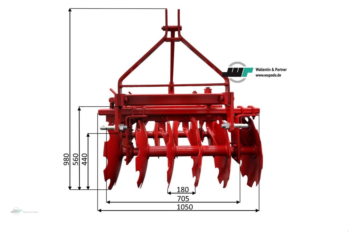 Kreiselegge del tipo Sonstige Kurzscheibenegge V-Form 1m ab 15 PS, Neumaschine en Wesenberg (Imagen 4)