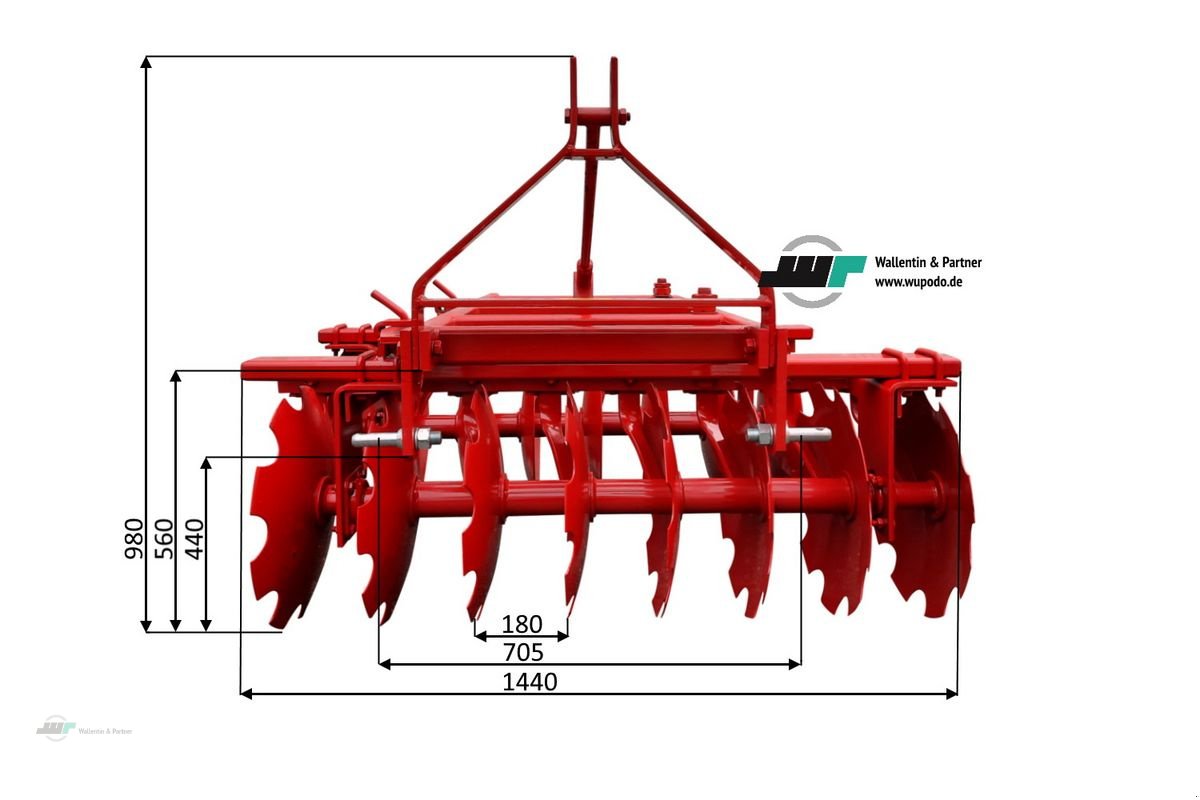 Kreiselegge du type Sonstige Scheibenegge V-Form 1,37m ab 30 PS, Neumaschine en Wesenberg (Photo 3)