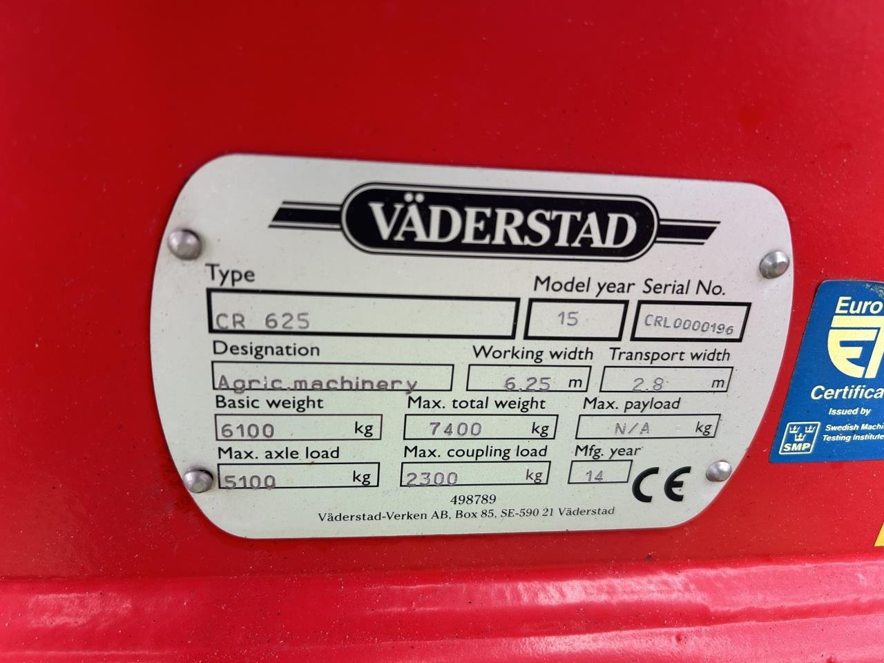 Kreiselegge tip Väderstad CARRIER 625 L, Gebrauchtmaschine in Bramming (Poză 7)