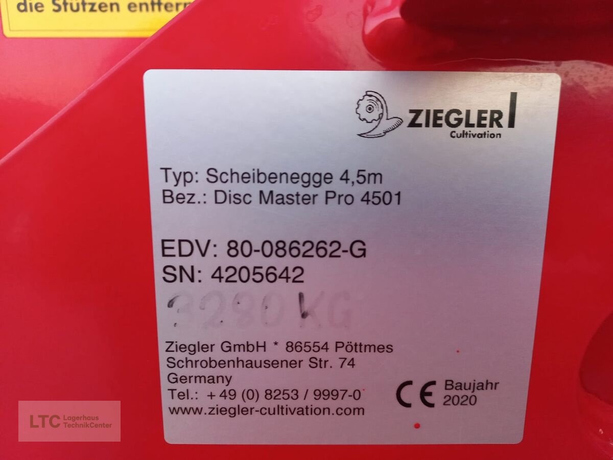 Kreiselegge des Typs Ziegler Disc Master Pro 4501, Gebrauchtmaschine in Korneuburg (Bild 8)