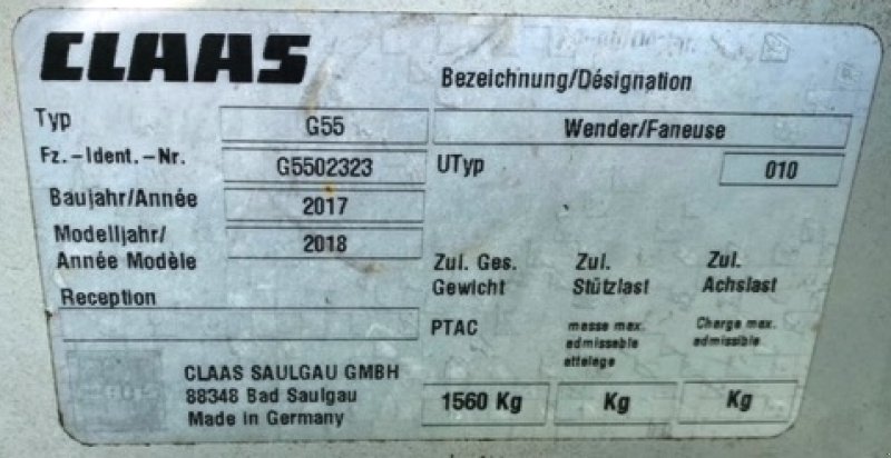 Kreiselheuer tipa CLAAS VOLTO 11000, Gebrauchtmaschine u SAINT-GERMAIN DU PUY (Slika 6)
