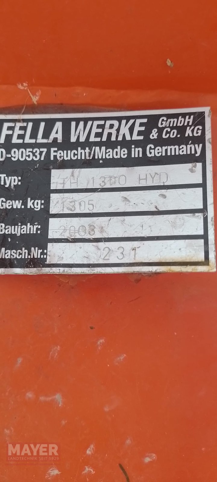 Kreiselheuer tip Fella TH 1300 Hydro, Gebrauchtmaschine in Unterroth (Poză 4)