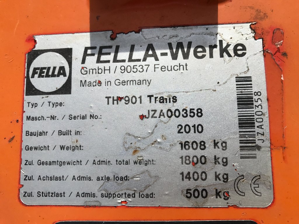 Kreiselheuer του τύπου Fella TH 901 TRANS . DESTOCKAGE, Gebrauchtmaschine σε UZERCHE (Φωτογραφία 8)