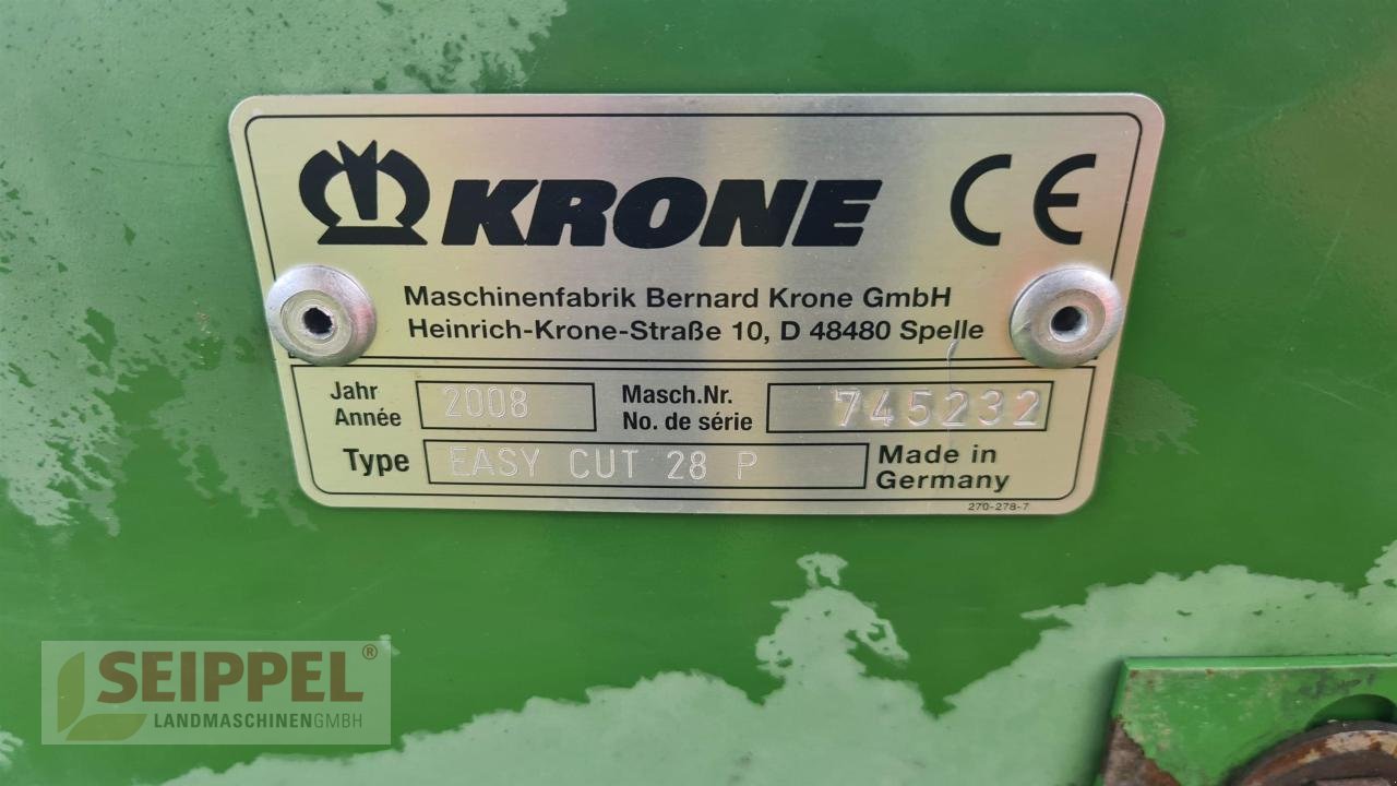 Kreiselheuer typu Krone EASYCUT 28 P, Gebrauchtmaschine w Groß-Umstadt (Zdjęcie 6)