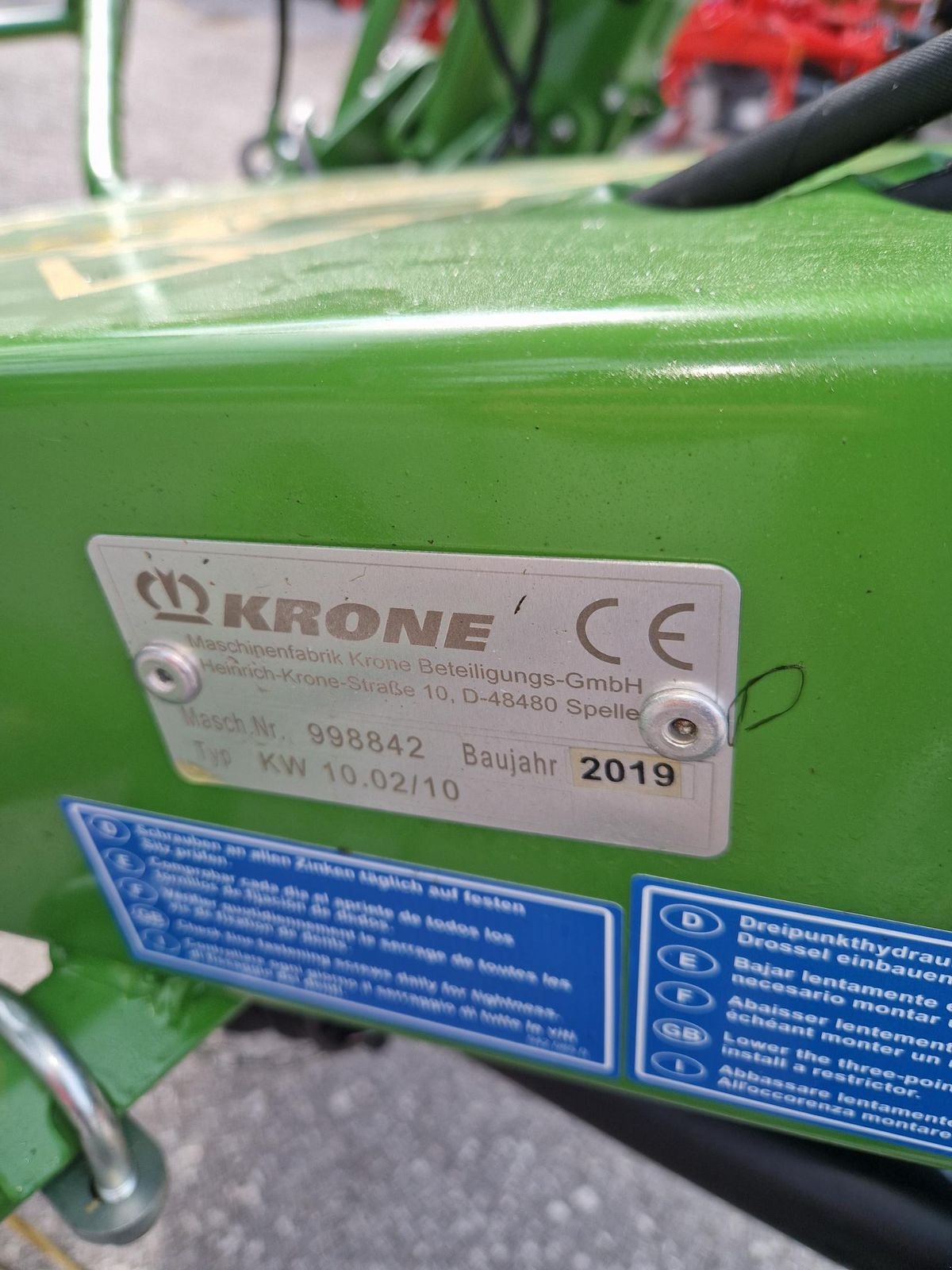 Kreiselheuer des Typs Krone KW 10.02, Gebrauchtmaschine in Grünbach (Bild 6)