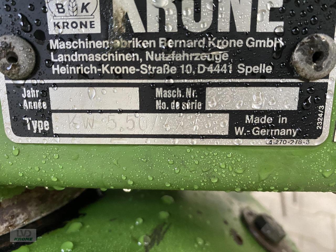 Kreiselheuer typu Krone KW 5.50/4X7, Gebrauchtmaschine w Spelle (Zdjęcie 6)