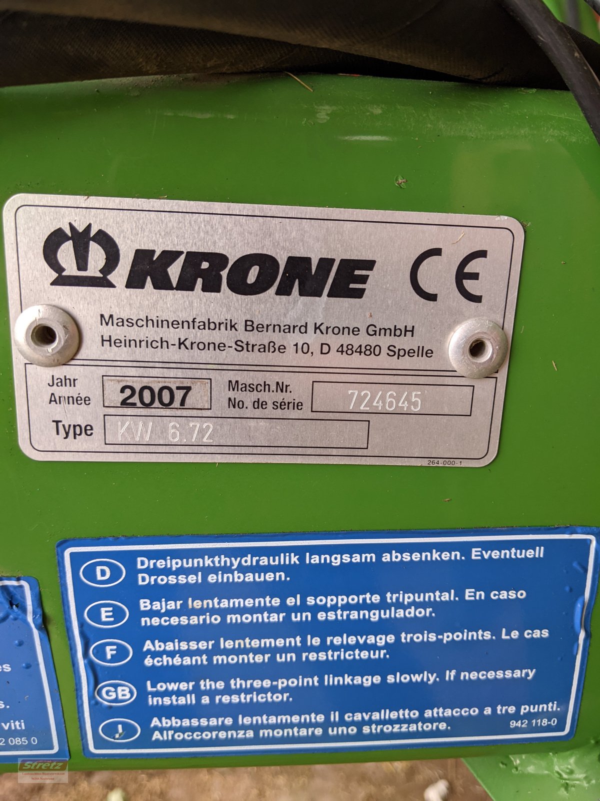 Kreiselheuer del tipo Krone KW 6.72/6, Gebrauchtmaschine en Kirchlauter (Imagen 2)