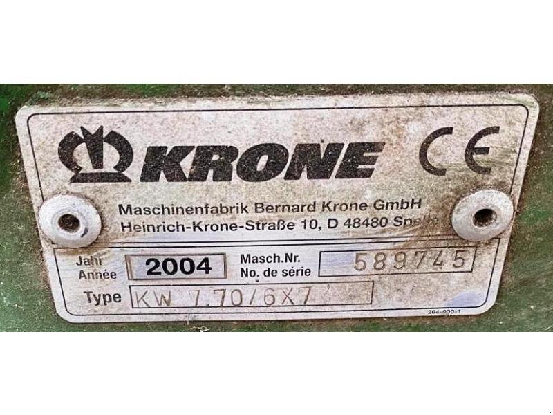 Kreiselheuer typu Krone KW 7,70, Gebrauchtmaschine w SAINT-GERMAIN DU PUY (Zdjęcie 6)