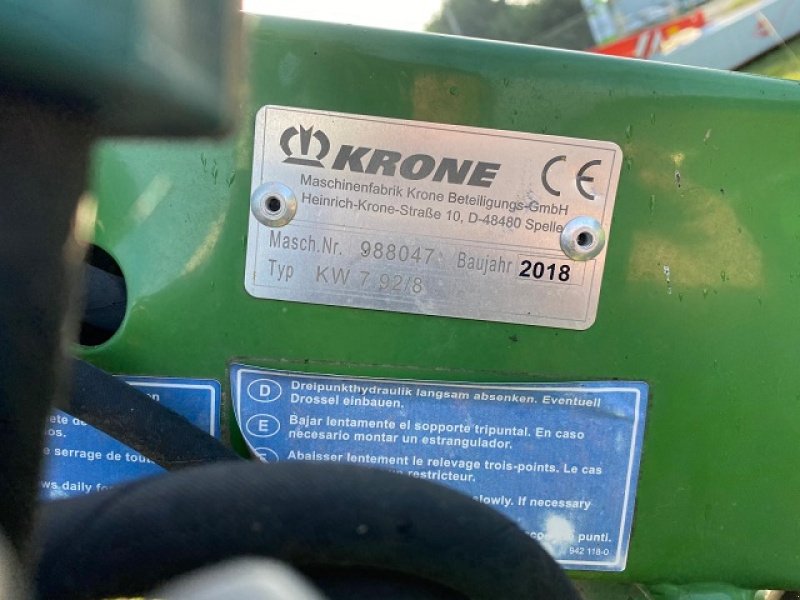 Kreiselheuer tip Krone KW 7.92, Gebrauchtmaschine in LE PONT CHRETIEN (Poză 10)