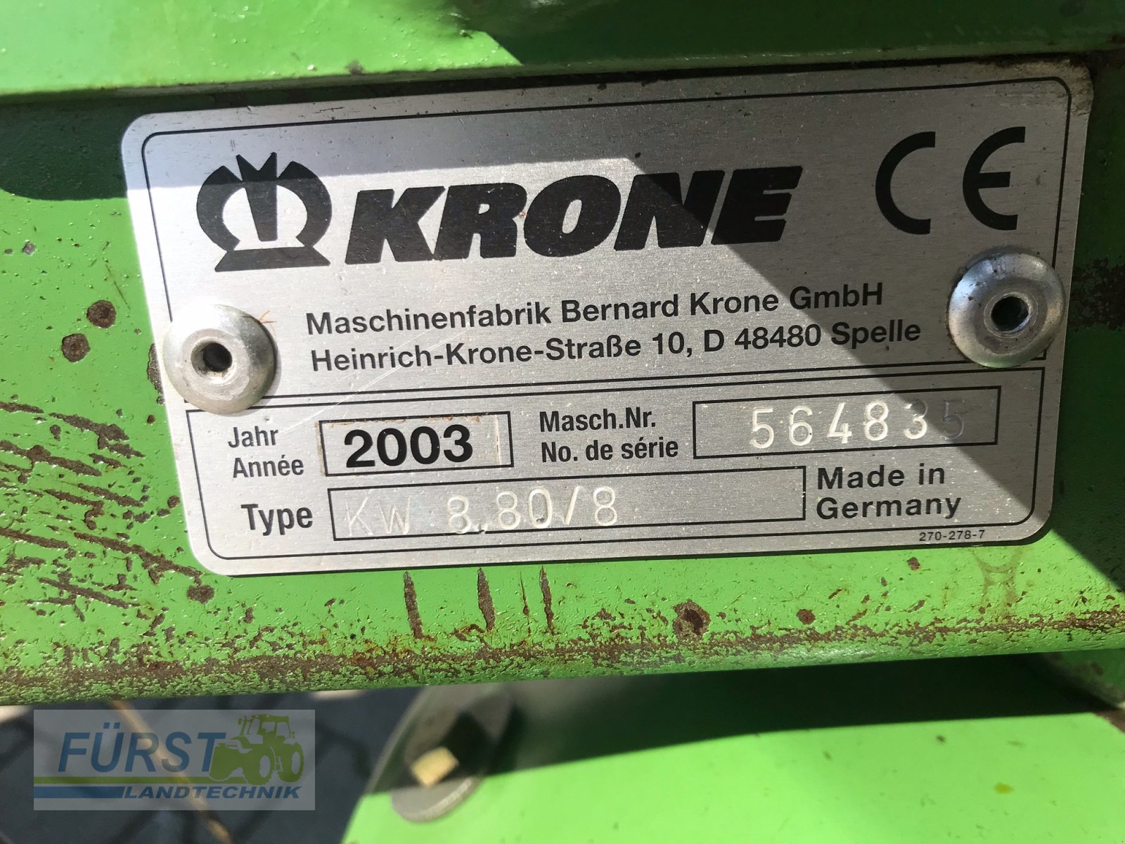 Kreiselheuer des Typs Krone KW 8.80/8, Gebrauchtmaschine in Perlesreut (Bild 6)