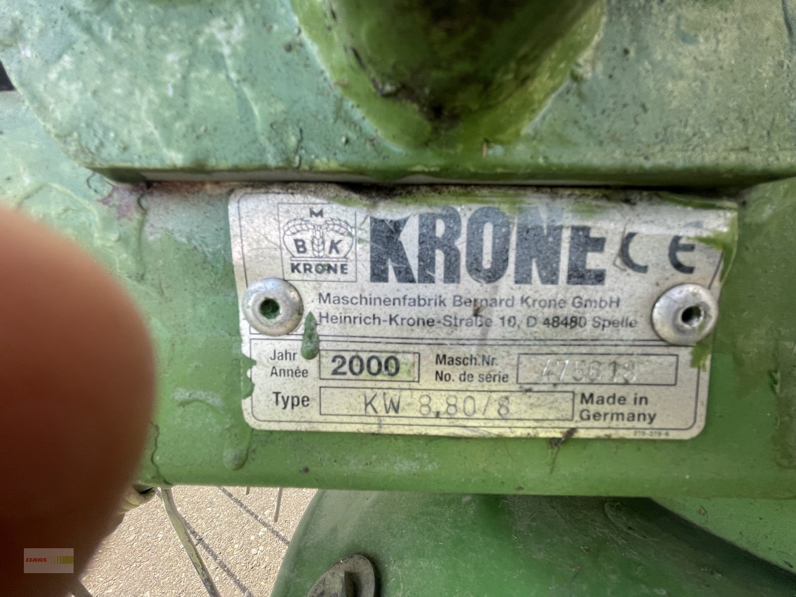 Kreiselheuer typu Krone KW 8.80/8, Gebrauchtmaschine w Erkheim (Zdjęcie 4)